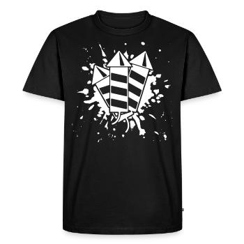 New Year's Eve fireworks - Men's Premium Organic T-Shirt - black - Front - Nico (187cm)