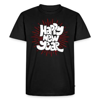 New Year's Eve - Men's Premium Organic T-Shirt - black - Front - Nico (187cm)