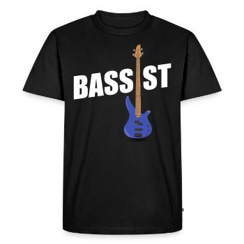 Bass Bassist Bass Player rock guitare musicale - T-shirt Premium bio Homme - noir - Devant - Nico (187cm)