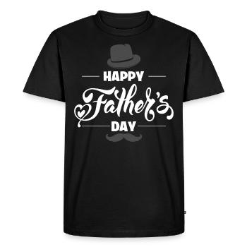 Fête des Pères Cadeaux Fête des Pères - T-shirt Premium bio Homme - noir - Devant - Nico (187cm)