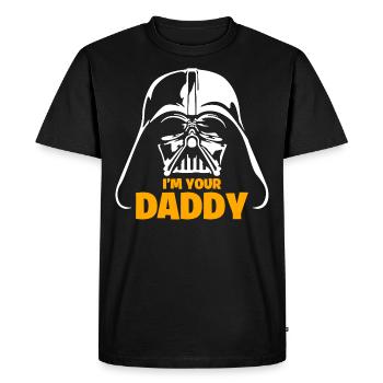 Fête des Pères - T-shirt Premium bio Homme - noir - Devant - Nico (187cm)