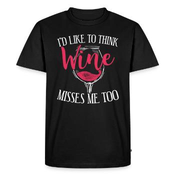 Annonce de grossesse drôle - T-shirt Premium bio Homme - noir - Devant - Nico (187cm)