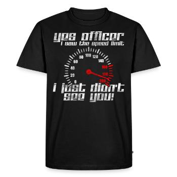 Auto Tacho - T-shirt Premium bio Homme - noir - Devant - Nico (187cm)