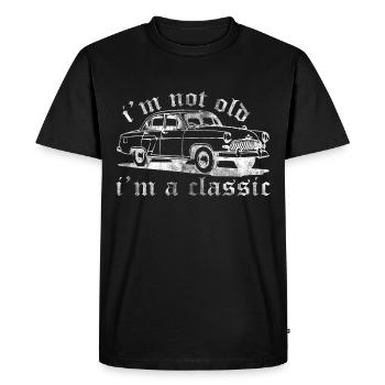 Car Classic - Men's Premium Organic T-Shirt - black - Front - Nico (187cm)