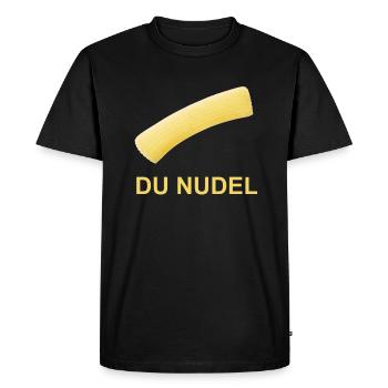 You noodle - Men's Premium Organic T-Shirt - black - Front - Nico (187cm)