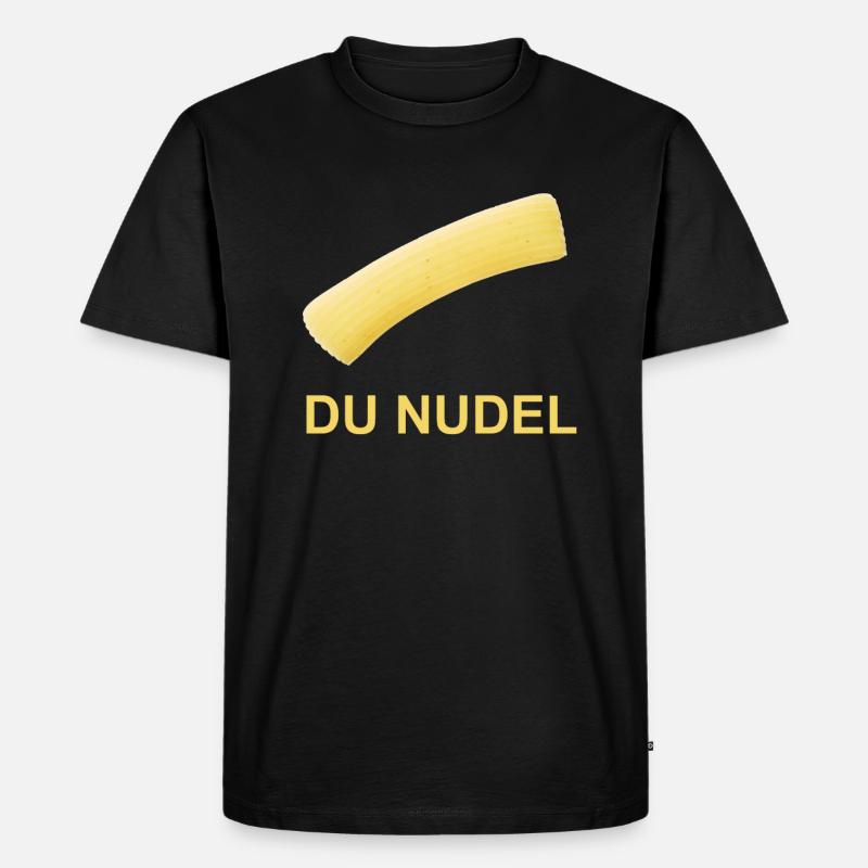 Du Nudel - Männer Premium Bio T-Shirt - Schwarz