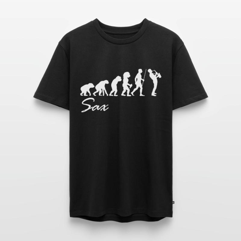 Saxophone Evolution Evolution Musicien T-shirt Premium bio Homme