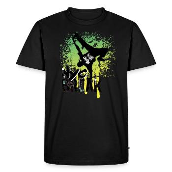 Breakdance Hiphop Nyc Break Danse - T-shirt Premium bio Homme - noir - Devant - Nico (187cm)