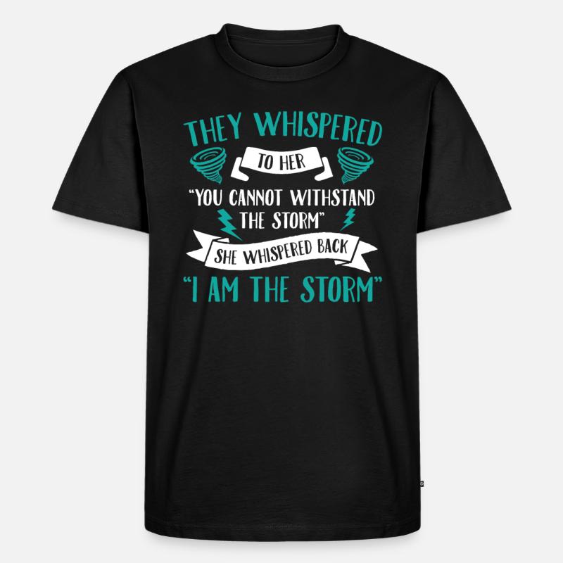 Ich Bin Der Sturm - Männer Premium Bio T-Shirt - Schwarz