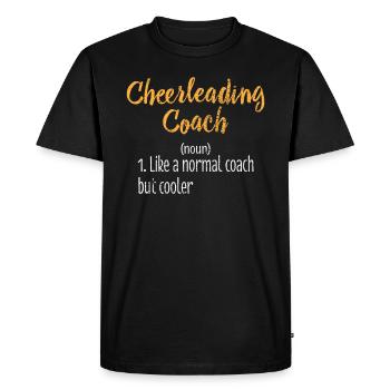 Le coach de la pom-pom girl - T-shirt Premium bio Homme - noir - Devant - Nico (187cm)
