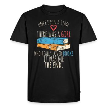 rat de bibliothèque - T-shirt Premium bio Homme - noir - Devant - Nico (187cm)