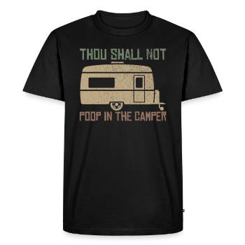 CAMPER - T-shirt Premium bio Homme - noir - Devant - Nico (187cm)