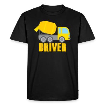 Concrete mixer truck driver - Men's Premium Organic T-Shirt - black - Front - Nico (187cm)