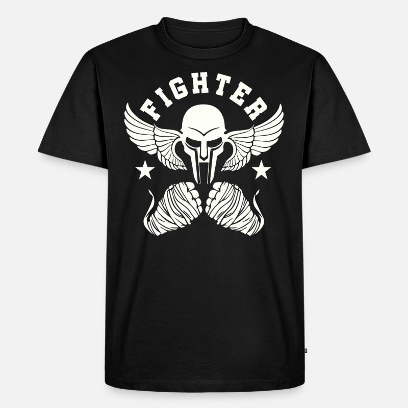 MMA FIGHTER - Männer Premium Bio T-Shirt - Schwarz