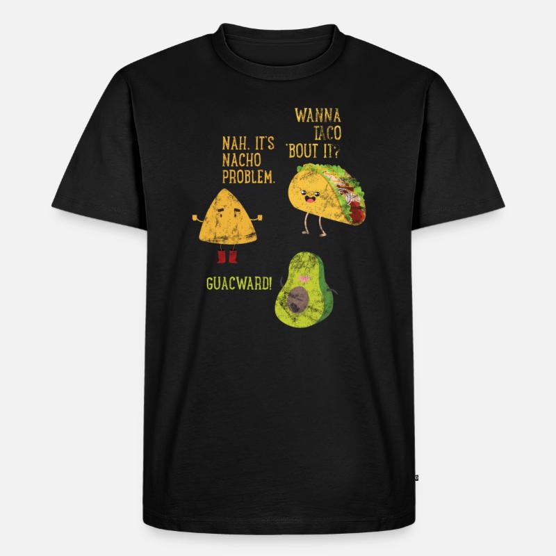 Tacos - Männer Premium Bio T-Shirt - Schwarz