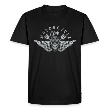 Club de moto - T-shirt Premium bio Homme - noir - Devant - Nico (187cm)
