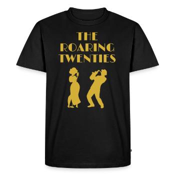 Roaring Twenties Jazz Age 1920 Golden 20 - T-shirt Premium bio Homme - noir - Devant - Nico (187cm)