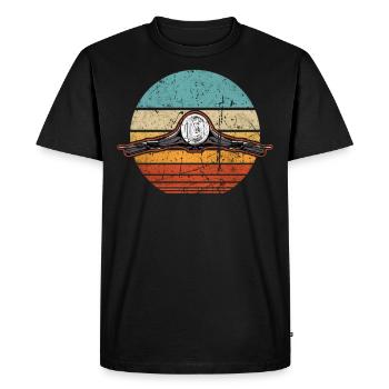 Scooter scooter moteur scooter rétro vintage - T-shirt Premium bio Homme - noir - Devant - Nico (187cm)