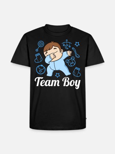 Team Boy Gender Reveal - Men's Premium Organic T-Shirt - black