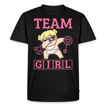 Révélation de genre Team Girl - T-shirt Premium bio Homme - noir - Devant - Nico (187cm)