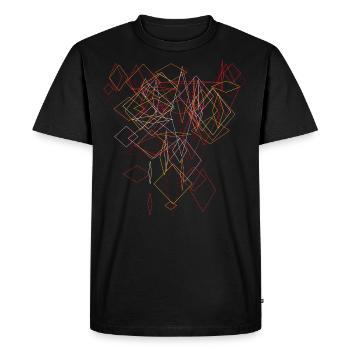 Background Structure - Men's Premium Organic T-Shirt - black - Front - Nico (187cm)