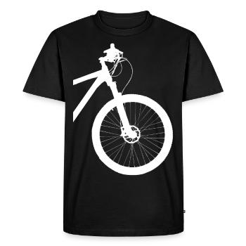 Vélo Vélo VTT Cyclisme Trial Descente - T-shirt Premium bio Homme - noir - Devant - Nico (187cm)