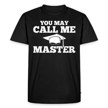 Vous pouvez m’appeler Master Master - T-shirt Premium bio Homme - noir - Devant - Nico (187cm)