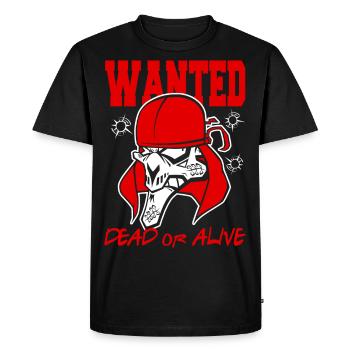 WANTED DEAD OR ALIVE - T-shirt Premium bio Homme - noir - Devant - Nico (187cm)