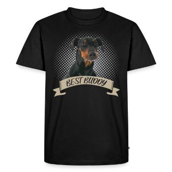 Manchester Terrier Meilleur ami Chien Portrait - T-shirt Premium bio Homme - noir - Devant - Nico (187cm)
