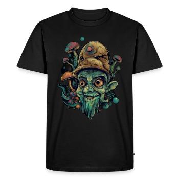 Bouffon Trippy - T-shirt Premium bio Homme - noir - Devant - Nico (187cm)