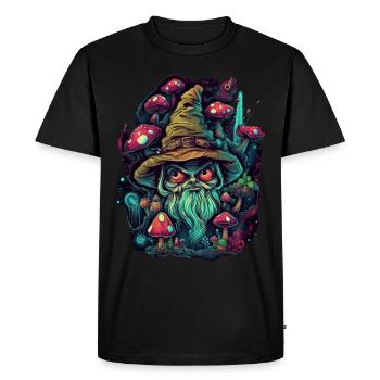 Trippy Goblin - Men's Premium Organic T-Shirt - black - Front - Nico (187cm)
