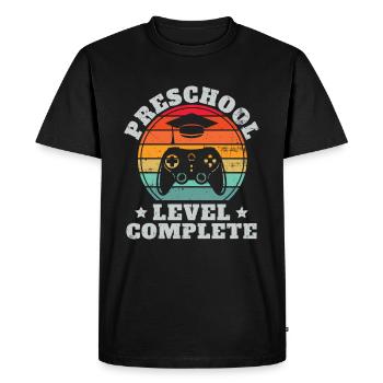 Niveau préscolaire complet Retro Pre-K Graduation - T-shirt Premium bio Homme - noir - Devant - Nico (187cm)