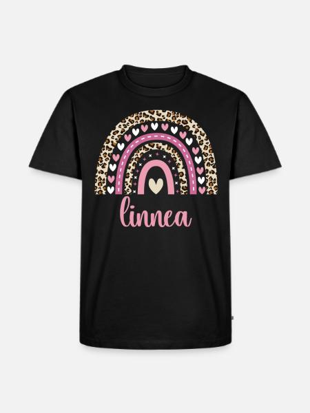 Linnea Regenbogen Name Geburtstag Linnea - Männer Premium Bio T-Shirt - Schwarz