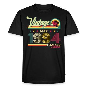 Original juin 1994 Né en 1994 30e anniversaire 94 - T-shirt Premium bio Homme - noir - Devant - Nico (187cm)