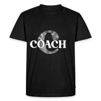 Coach Mentor Trainer Mindset Influencer Blog - Men's Premium Organic T-Shirt - black - Front - Nico (187cm)