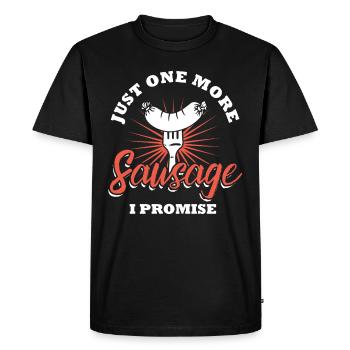 Une saucisse encore - T-shirt Premium bio Homme - noir - Devant - Nico (187cm)