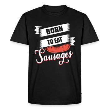 Saucisses - T-shirt Premium bio Homme - noir - Devant - Nico (187cm)