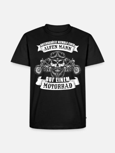 Cooler Motorradfahrer Spruch - Männer Premium Bio T-Shirt - Schwarz