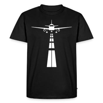 Pilot plane captain departure - Men's Premium Organic T-Shirt - black - Front - Nico (187cm)