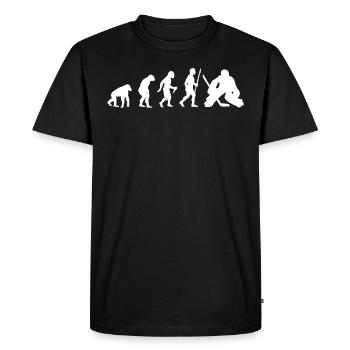 Evolution hockey sur glace hockey sur glace - T-shirt Premium bio Homme - noir - Devant - Nico (187cm)