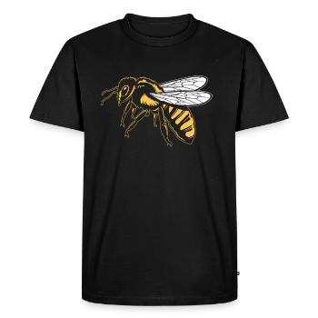 Abeille apicole Abeilles Apiculture Apiculture - T-shirt Premium bio Homme - noir - Devant - Nico (187cm)