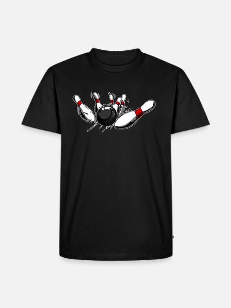 Bowling Bowling Ball Cones Bowling - Men's Premium Organic T-Shirt - black