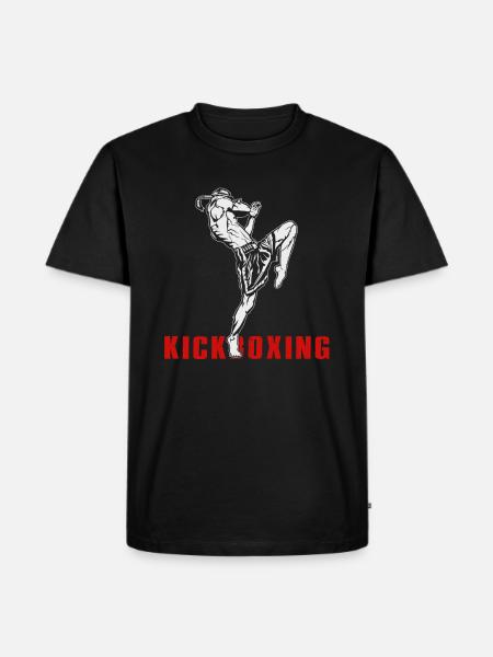 Kickboxer kickboxing - Men's Premium Organic T-Shirt - black