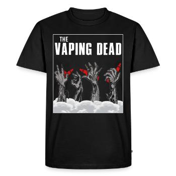 Le vapotant mort - T-shirt Premium bio Homme - noir - Devant - Nico (187cm)