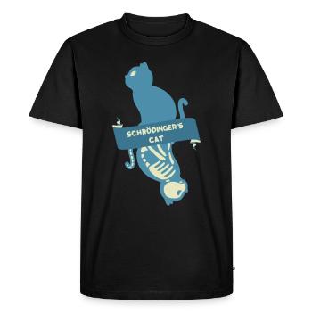 Schroedinger’s Cat I Funny Dead or Alive - T-shirt Premium bio Homme - noir - Devant - Nico (187cm)
