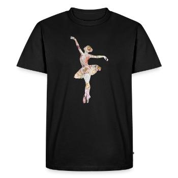 Ballet dance dancer ballerina ballet dancer - Men's Premium Organic T-Shirt - black - Front - Nico (187cm)