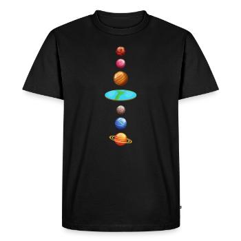 Planets Universe - Men's Premium Organic T-Shirt - black - Front - Nico (187cm)