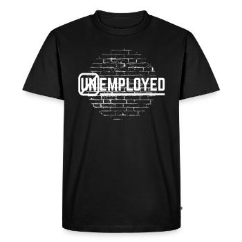 Emploi Sans emploi Conception de nouveaux cadeaux d’emploi - T-shirt Premium bio Homme - noir - Devant - Nico (187cm)