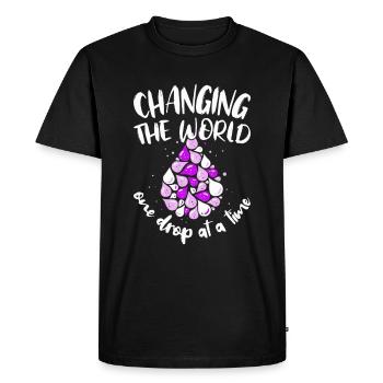 Ätherische Öle Essential Oils: Changing the World - Men's Premium Organic T-Shirt - black - Front - Nico (187cm)