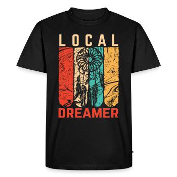 Local Dreamer Dream Catcher Dreaming Lucid Gift - Men's Premium Organic T-Shirt - black - Front - Nico (187cm)